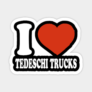 Graphic I Love Tedeschi Personalized Name Vintage Magnet