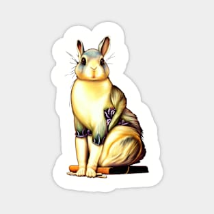 Rabbit pose Magnet