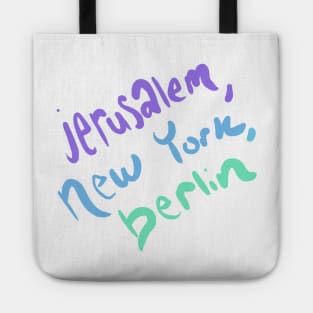 Jerusalem, New York, Berlin Vampire Weekend Tote