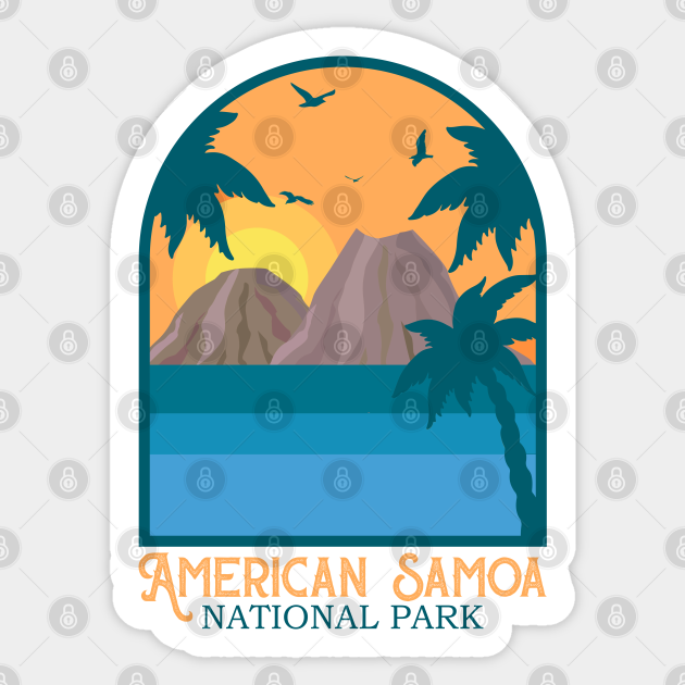 American Samoa National Park - American Samoa National Park - Sticker | TeePublic American Samoa National Park - American Samoa National Park - Sticker | TeePublic