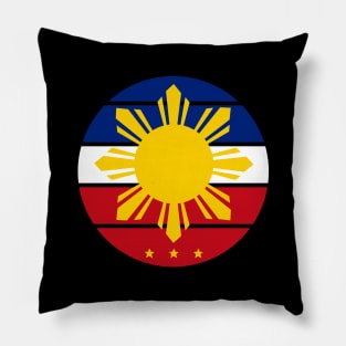 Philippines Three Stars and a Sun (Clean Version) Pillow