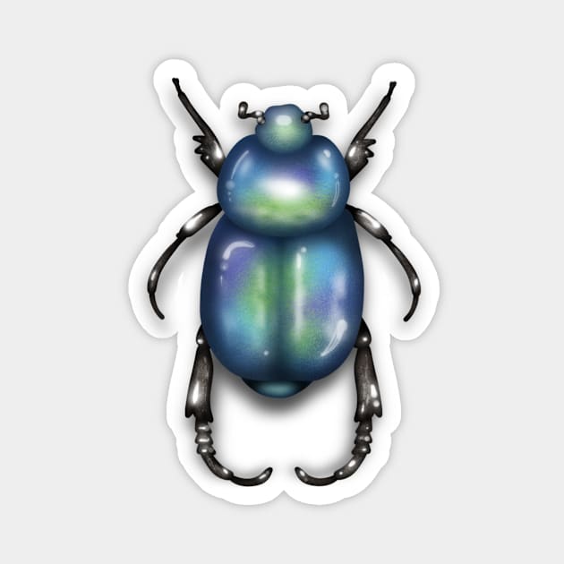 Scarab beetle Magnet by meganther0se