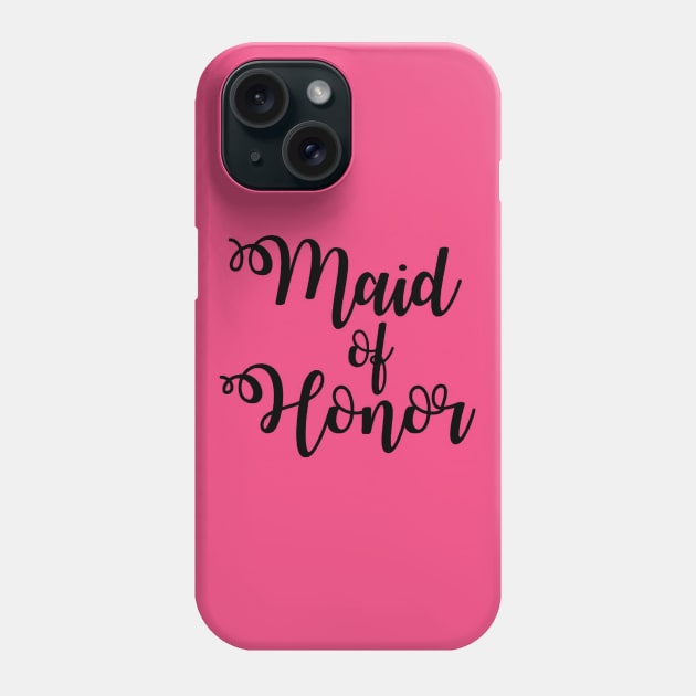 maid of honor Phone Case by luckyboystudio