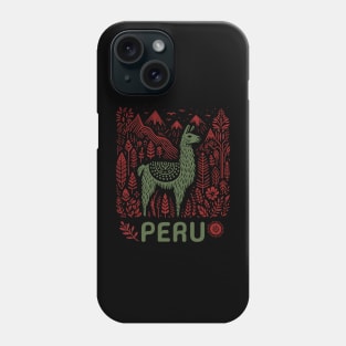 Peru Llama machu pichu tshirt merch tshirt Phone Case