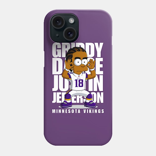 GRIDDY JUSTIN in Springfield Phone Case by Springfield Mode On