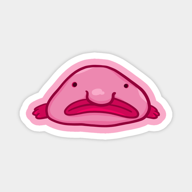 Blobfish Magnet by manydoodles