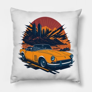 Triumph Spitfire Vintage Car Pillow