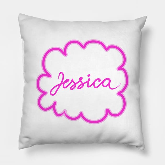 Jessica. Female name. Pillow by grafinya