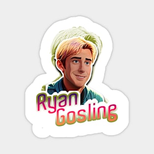 movie 2023 Ryan Gosling graphic illustration design by ironpalette Magnet