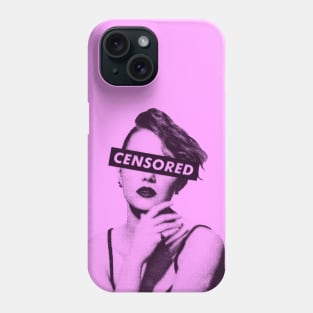 Emma Stone Censored Halftones Phone Case