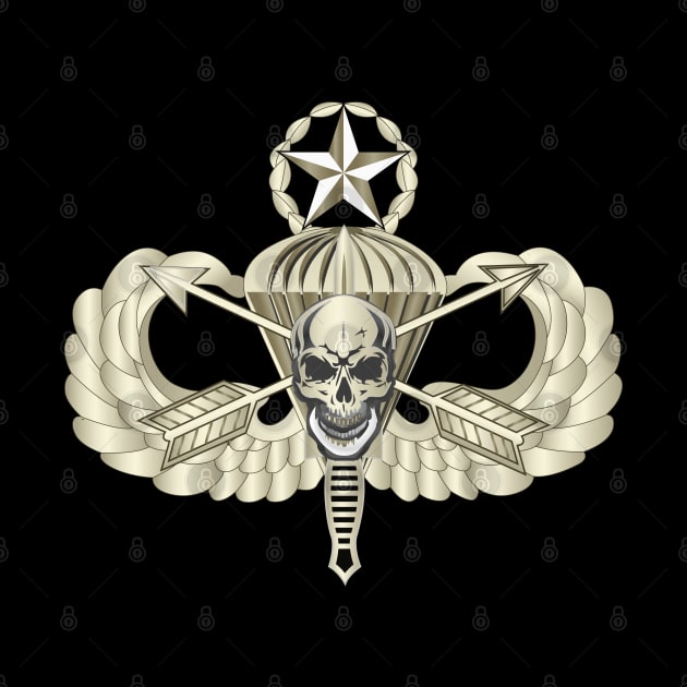 Master Airborne w Crossed Arrows Dagger Skull by twix123844