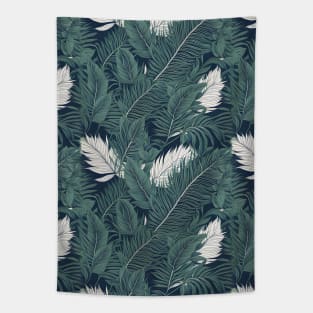 Ethereal Plumage  Feather Fabric Texture Tapestry