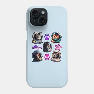 Sticker Star Cats (Blue) Phone Case