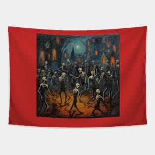 Skeleton Dance: Macabre 2 Tapestry