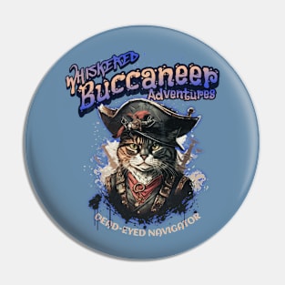 Whiskered Buccaneer Adventures Pin