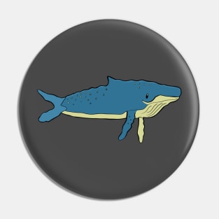 blue humpback whale Pin