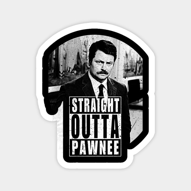 Straight Outta Pawnee Park and Rec Magnet by truefriend