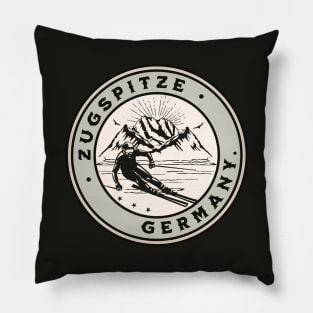 Zugspitze Germany Skiing Pillow
