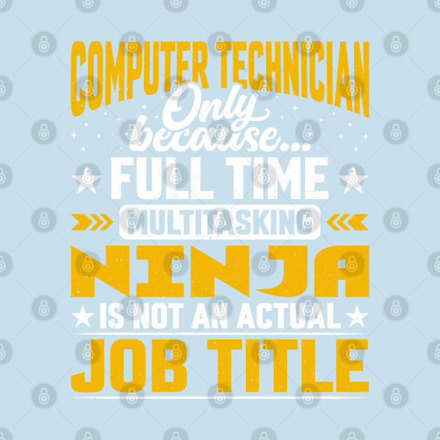 Disover Computer Technician Job Title - Funny Computer Technologist - Computer Technician Gift - T-Shirt