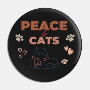 Peace & Cats - International day of Peace Pin