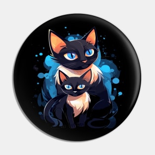 Siamese Cat Fathers Day Pin