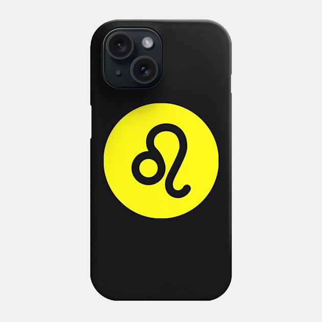 Leo + Lucky Color - Astrology Symbol Phone Case by Jambo Designs