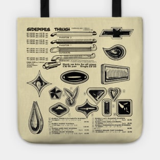 Vintage Parts Ad (Black) Tote