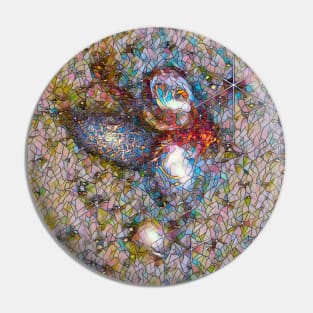 Artistic mosaic of NASA JWST Stephan's Quintet imagery Pin