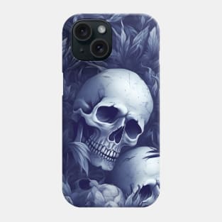 Floral Skulls: Gothic & Nature-Inspired Art Phone Case