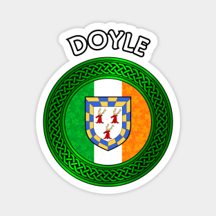 Irish Flag Clover Celtic Knot - Doyle Magnet