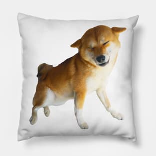 Lilly the Shiba Inu Smiling Airplane Ears Pillow