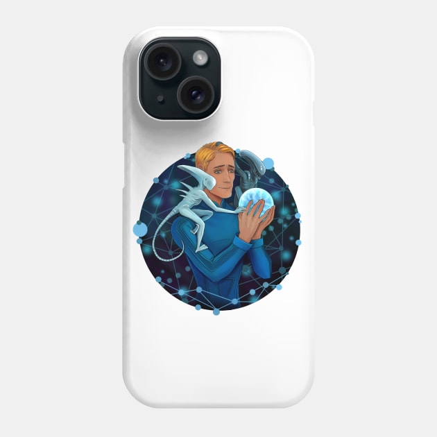 David and the galactic map Phone Case by Magical Forest