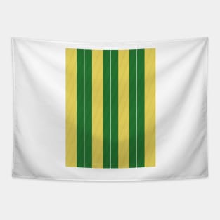 Newcastle United Away Yellow Green White Stripes 1988 - 90 Tapestry