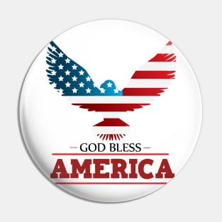 GOD BLESS AMERICA t-shirt Pin