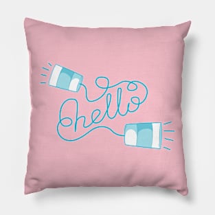 Hello Cup Phone Pillow