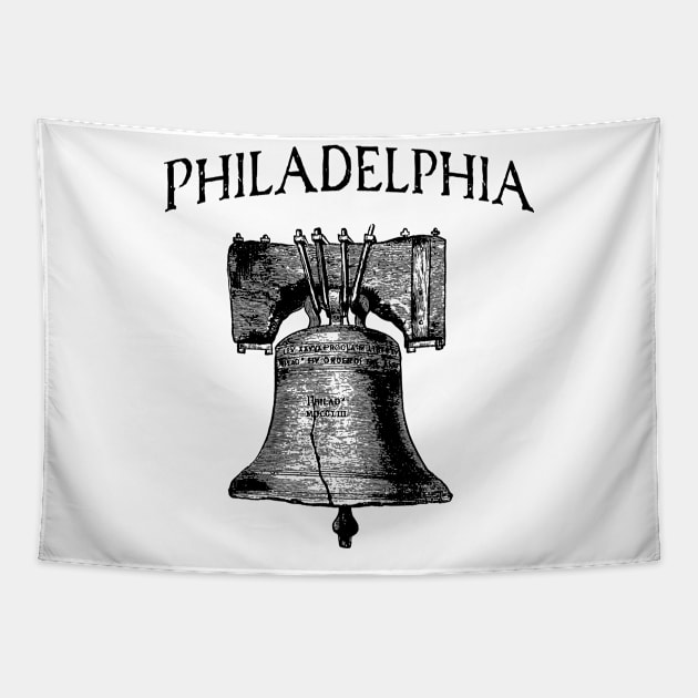 Philadelphia Liberty Bell Tapestry by penandinkdesign@hotmail.com