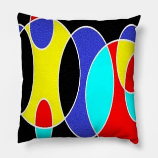 Multicolor black Pillow