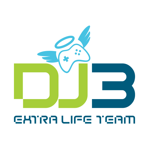 DJ3 Tri-Color Logo by DJ3 Extra Life Team