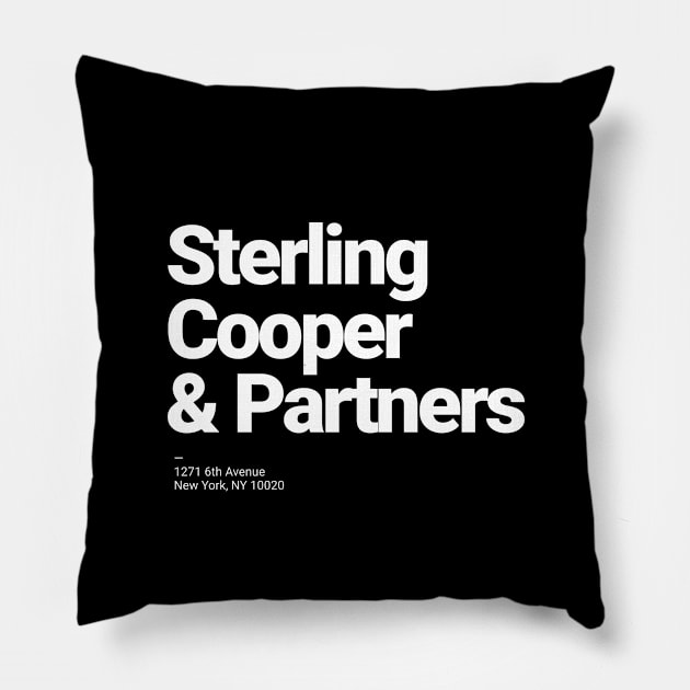 Sterling Cooper & Partners Pillow by BodinStreet