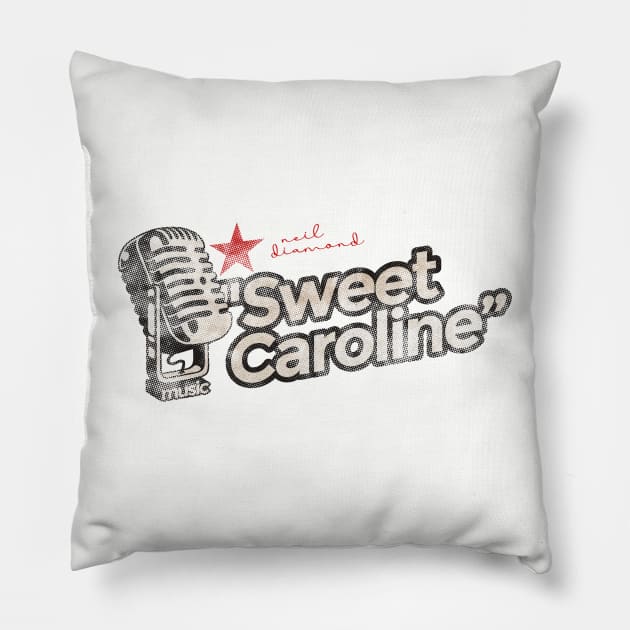 Sweet Caroline - Greatest Karaoke Songs Pillow by G-THE BOX