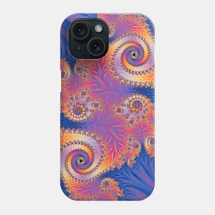 Vibrant Funky Trippy Fractal Spirals Phone Case