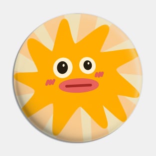 Sunny Fun Cartoon Pin