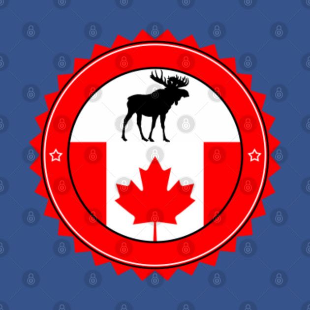 Discover Canada Flag , Circle, Canada Lovers, Moose lovers - Canada Flag - T-Shirt