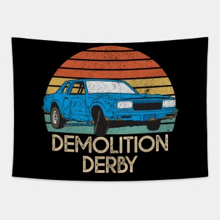 Vintage Demolition Derby Tapestry