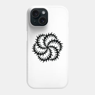 Double Six Sided Triskelion Crop Circle Phone Case