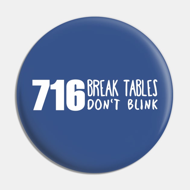 Break Tables - Don't Blink Pin by nyah14