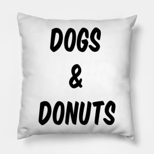 Dogs & Donuts Pillow