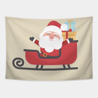 santa happy Tapestry