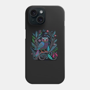 Night owl paper cut Phone Case