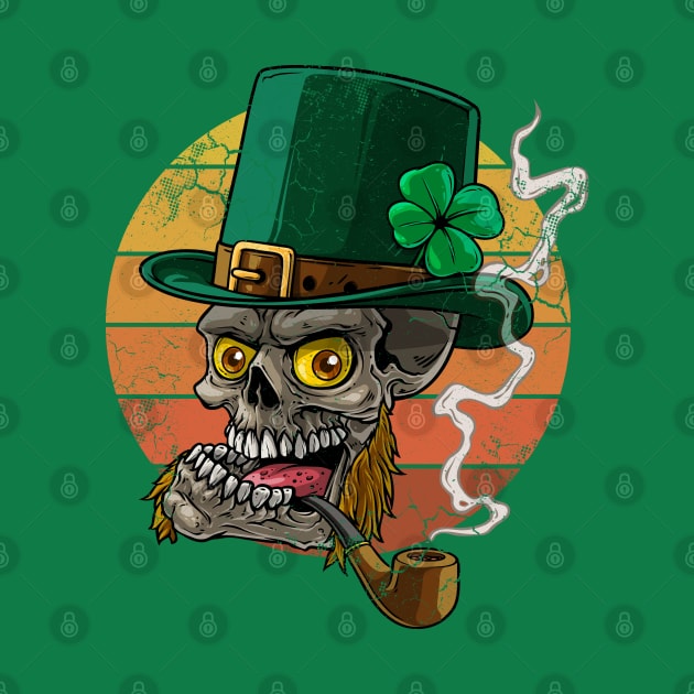 Irish Skeleton Leprechaun St Patrick's Day by E